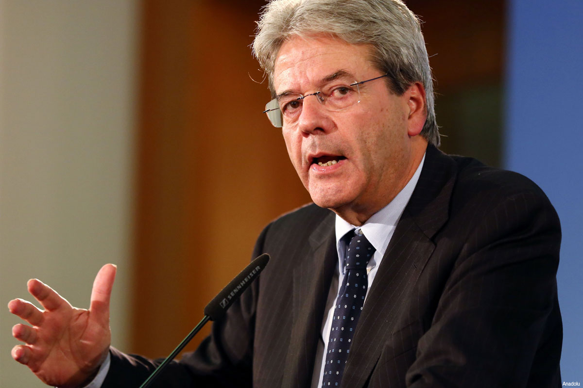 Italian Foreign Minister Paolo Gentiloni